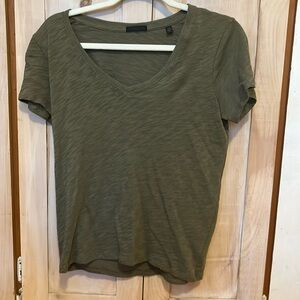 ATM slub jersey v neck tee nwot .